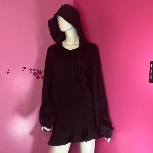 Free People Mini Skirt Set "Social" black size XS